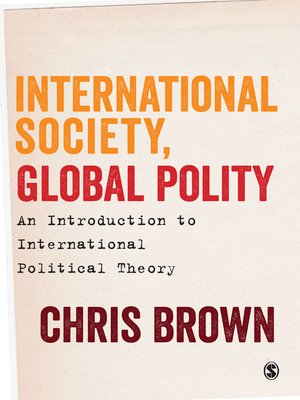 cover image of International Society, Global Polity